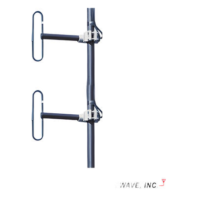 Antena Base UHF / 2 Dipolos / 406-512 MHz / 500 W / 3-6 dBd / 78.7 x 30.48 cm (31 x 12 in)
