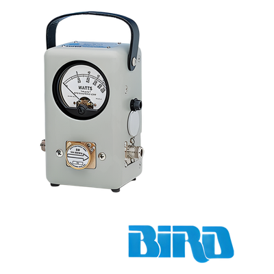 Wattmetro RF de Inserción / 100 mW a 10 kW / 450 kHz a 2160 MHz / Exactitud ±5% / VSWR 1.05 / 50 Ω