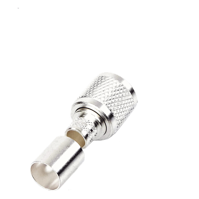 Conector UHF Macho / Anillo Plegable / Bronce Plateado / Teflón / RG-8, RG-213/U, BELDEN 8237, 8267
