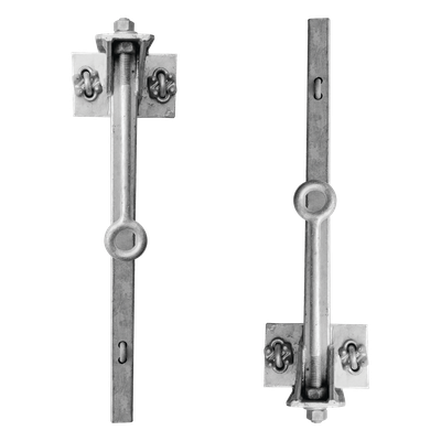 Par de Herrajes para Línea de Vida / Acero Galvanizado / Compatible STZ90G / Cable 3/8" / 4.25 kg