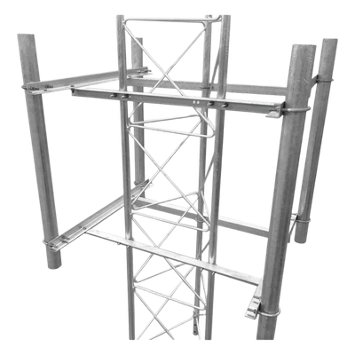 Brazo Lateral para Antenas Sectoriales / 4 Sectores / Tubo Ø 2' / Altura 1 m (3.3 ft) / Galvanizado en Caliente / Compatible STZ30G/35G/45G