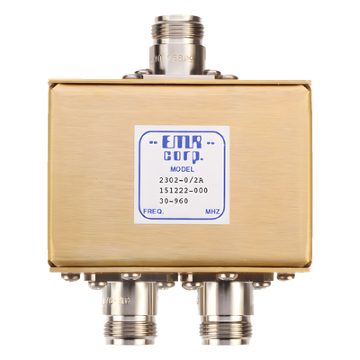 Divisor de Potencia RF / 2 Vías / 30-960 MHz / 0.5 W / N Hembra / 1.5x2.8x3.5 in