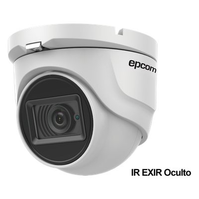 Cámara Eyeball TURBOHD / 4K UHD 8 MP / Gran Angular 102.2° / Lente 2.8 mm / IR EXIR 30 m (98.4 ft) / IP67 / TVI-AHD-CVI-CVBS