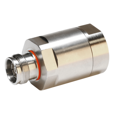 Conector Clase D / Interfaz 4.3-10 hembra / Cables AVA5-50 y AVA5-50FX / 7/8" / 0-5000 MHz / 3.0 kW @ 900 MHz