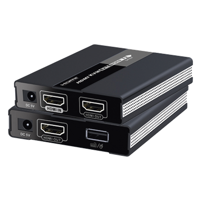 Kit extensor KVM ( Teclado, video, Mouse ) HDMI 1080P @ 60 Hz, 60 metros con cable CAT5e/6