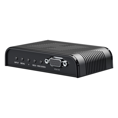 Convertidor de Video / S-Video, BNC y VGA a VGA / Resolución 1920x1200 / 6 Modos HD / Ajuste de Imagen / Fuente 5V 1A Incluida