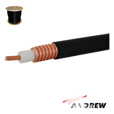 Cable Coaxial Superflexible / 1/2 Pulgada / 50 Ohms / Cobre Corrugado / Dieléctrico Espumado / Carrete 305 m (1000 ft)