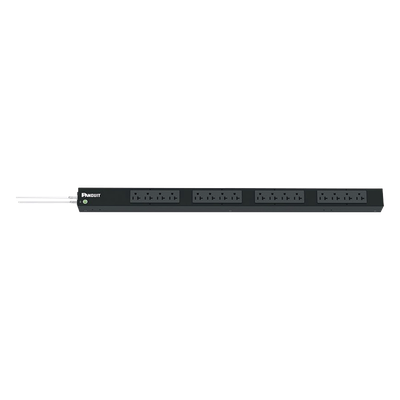 PDU Básico para Rack / 16 Contactos NEMA 5-20R / 20 A / 120 Vca / Montaje Vertical 0U / Cable 3 m (9.8 ft)