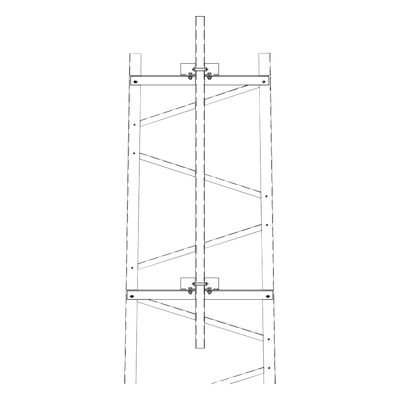 Brazo para Torre de Telecomunicaciones / Mástil 1.8 m (5.9 ft) / Sección #5 Torre Titán / Herrajes Incluidos