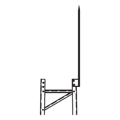 Punta Pararrayo / 96' (2.4 m) / Maciza / Torre TITAN / Herraje Incluido