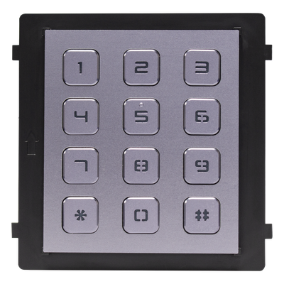 Módulo de Teclado para Frente de Calle / Apertura por Código / Llamada a Monitor / IP65 / Aluminio / -40 °C a +55 °C (-40 °F a 131 °F)