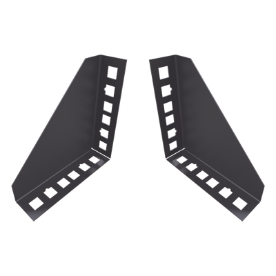 Soporte de Montaje para Rack / 19 pulgadas / 1U Vertical / Capacidad 2U / Carga 10 kg / Pared o Placa