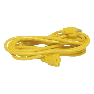 Extensión Eléctrica de Uso Rudo / 7.6 m (24.9 ft) / 127 V CA / 10 A / NEMA 5-15R / Aterrizada
