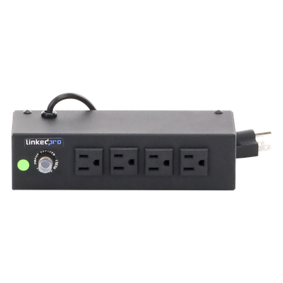 Regleta de Alimentación / 4 Contactos NEMA 5-15R / 120Vca / 10A Máx. / Montaje Escritorio o Pared