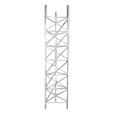 Tramo de Torre de Desplante / 60 cm Ancho / 1 1/4" Ced. 40 / 3 m Longitud / 99 m Altura Máxima / 200 km/h Viento / 2 pies Ancho