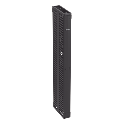 Organizador Vertical de Cables / Alta Densidad 45 RU / Doble Frontal y Posterior / 6 in (152 mm) Ancho / Acero y ABS / Push-to-Close