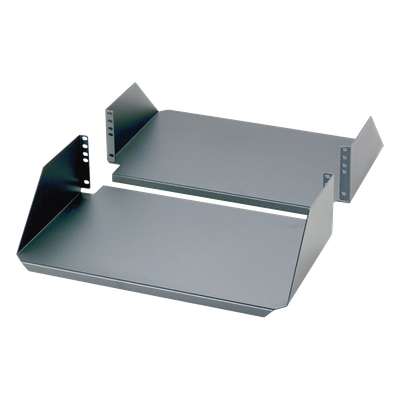 Charola de Montaje Rack / 19in y 23in / 136 kg (300 lbs) / 3UR / Aluminio / Frontal y Posterior