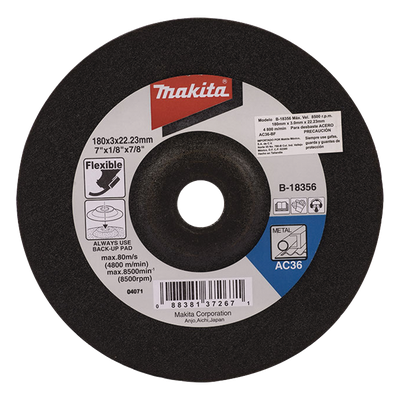 Disco de Desbaste / 4 1/2 pulgadas / 8,500 RPM / Metal y Acero / Uso Profesional