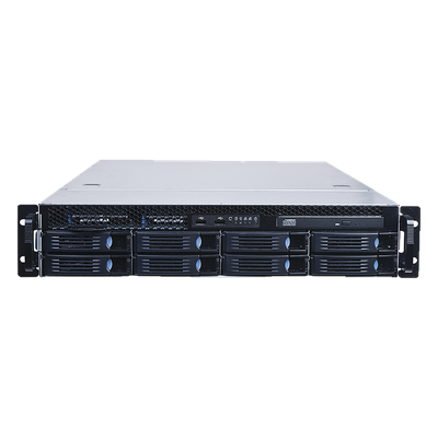 NVR empresarial / 64 canales IP / 4K / 64 TB incluidos / RAID 1-5-6-10 / Windows 10 IoT Enterprise / Fuente redundante