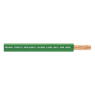 Cable Eléctrico / 18 AWG / 19 Hilos / Cobre Suave / PVC Auto-Extensible / 100 m (328.08 pies) / Verde / THW-LS / 90°C