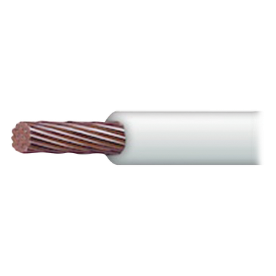 Cable Eléctrico THW-LS / 18 AWG / Conductor Cobre 33.6 mm² / Aislamiento PVC Autoextinguible 1.52 mm / 100 m (328.08 ft) / Blanco / 90°C / Aprobado CT