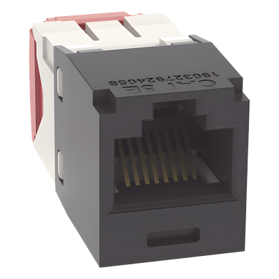 Conector Jack RJ45 / Categoría 5e / 8P8C / Terminación sin Impacto / 22-24 AWG / PoE 100W / -10°C a 65°C