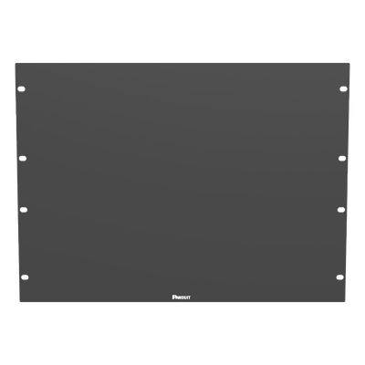 Tapa Ciega para Rack / 19 in / 8UR / Acero / Plano / Negro
