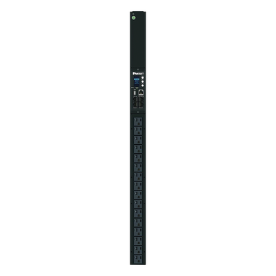 PDU Monitoreable / 16 Salidas NEMA 5-20R / Entrada NEMA 5-15P / 120 Vca / 15 A / 1.4 kVA / Vertical / OLED / Sensores Ambientales