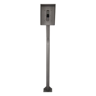 Poste Industrial para Portero IP / Altura Ajustable 1.21 m (3.97 ft) / Acero Calibre 11 / Pintura Electrostática Gris / Anclaje Incluido