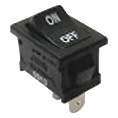 Interruptor Basculante / SPST Off-(On) / 11A / 125 Vca / Conexión Rápida 4.8 mm / Panel / Poliamida