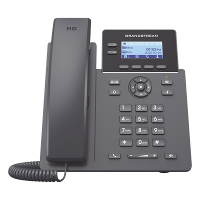 Teléfono IP / 2 Líneas SIP / 4 Cuentas / Codec Opus / IPv4/IPv6 / Pantalla LCD 132x48
