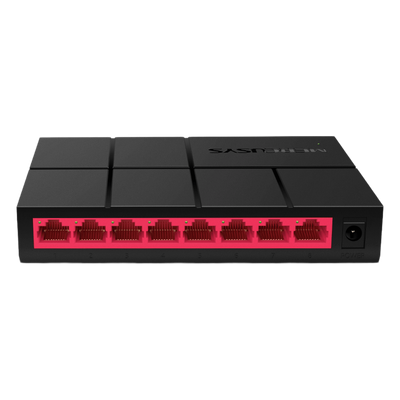 Switch No Administrable / 8 Puertos Gigabit 10/100/1000 Mbps / Capacidad 8 Gbps / Sin Ventilador / Plug and Play