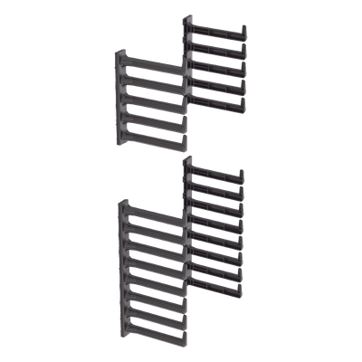 Kit de Dedos para Organizador de Cables / 42 o 45 UR / Tipo S o N / 6.8 in (172.2 mm) de Ancho / Negro