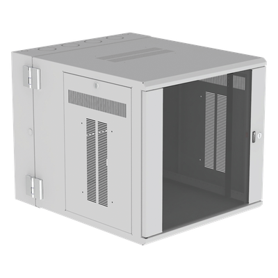 Gabinete de Montaje en Pared / 19in / 12 UR / 30in Profundidad / Ventana de Seguridad / Blanco