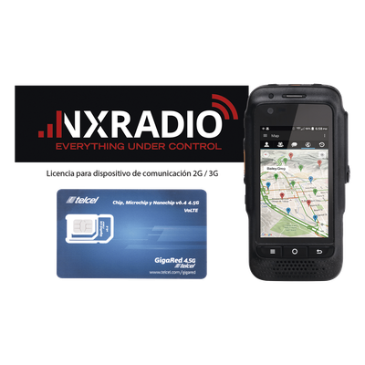 Kit Radio LTE / IP67 Sumergible / Pantalla 3.1' Gorilla Glass / Audio 2W / Batería 3600 mAh / 2G 3G 4G WiFi Bluetooth
