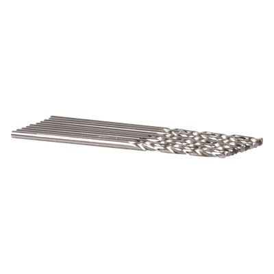 Broca para metal / 3/16" (4.76 mm) / HSS / 3-1/2" (88.9 mm) longitud total / 10 piezas
