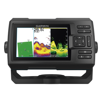 Ecosonda GPS / Pantalla WVGA 5.0" / Resolución 800x480 / GPS WAAS / CHIRP Dual 50/77/200 kHz / ClearVü / 500 W RMS / IPX7