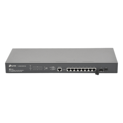 Switch Administrable L2+ / 8 Puertos PoE+ MultiGigabit 2.5G / 2 Puertos SFP+ 10G / Presupuesto PoE 240W / Rendimiento 80 Gbps / Montaje en Rack