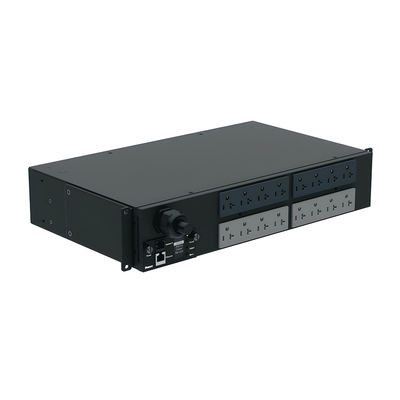 PDU Monitoreable / 16 Salidas 5-20R / Entrada NEMA L5-30P / Horizontal 19 in / 120 Vca / 30 A / 2 UR