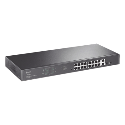 Switch PoE / 16 Puertos Gigabit / 2 SFP / 2 Combo / 250W PoE / 36 Gbps / Rackmount