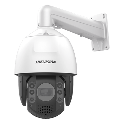 Cámara PTZ IP / 4 Megapixel / Zoom Óptico 25x / IR 200 m (656.2 ft) / Audio y Luz Estroboscópica / IP66 / IK10 / Hi-PoE