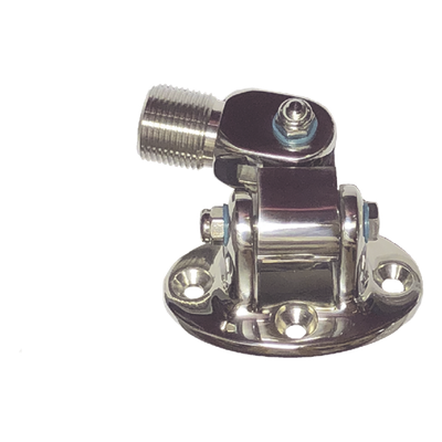 Montaje Rotativo / Acero Inoxidable / Base Ovalada / Rosca 1"-14 Macho / 4 Orificios 5/16" / 3" x 1 1/2" (76.2 mm x 38.1 mm) entre Centros