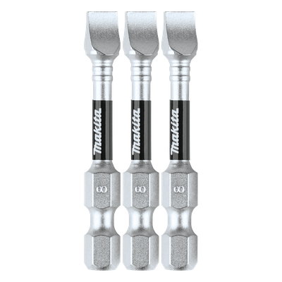 Punta plana SL IMPACT-XPS / 8 mm / 3 piezas / Acero alta resistencia / Tratamiento anti-corrosión