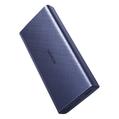 Batería Portátil / 20000mAh / PD 45W / Dual USB-C + USB-A / Celdas ATL / Azul