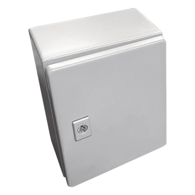 Gabinete de Acero / NEMA 4 / IP66 / 20x25x15 cm (7.9x9.8x5.9 in) / Platina / Certificado UL
