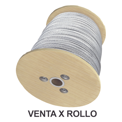 Cable de Retenida / 7 Hilos Trenzados / 3/16 Pulgadas / Carga a Ruptura 1294 kg (2850 lb) / Galvanizado Clase A / Carrete 2000 m (6561.7 ft)
