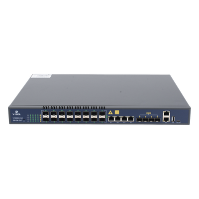 OLT / 16 Puertos GPON / 8 Puertos Uplink / 2,048 ONUs / 20 km / 1U Rack