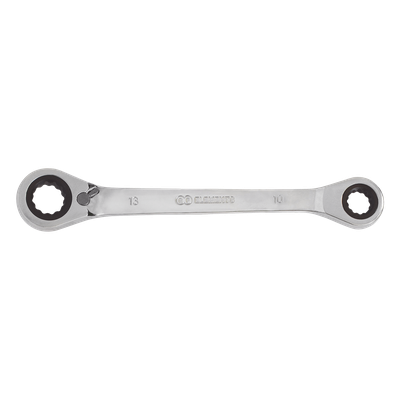 Llave combinada / 13mm y 10mm / Trinquete / Acero cromado / 0.1 kg / 1.06 pulg