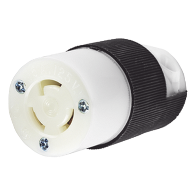 Conector Industrial / 15 A 125 V CA / 2 Polos 3 Hilos / NEMA L5-15R / 2.78' x 1.52' / 18-10 AWG