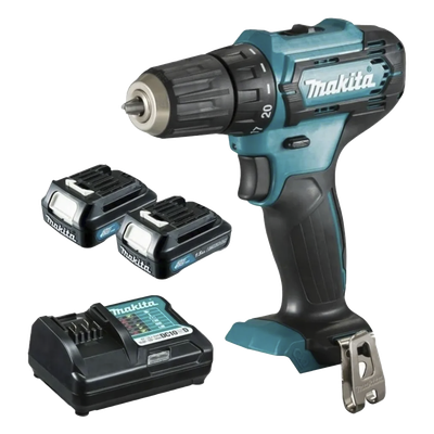 Atornillador broquero cambio rápido 3/8" / 2 baterías 12V 1.5Ah / 81 accesorios / 6.0 N.m / 220 RPM